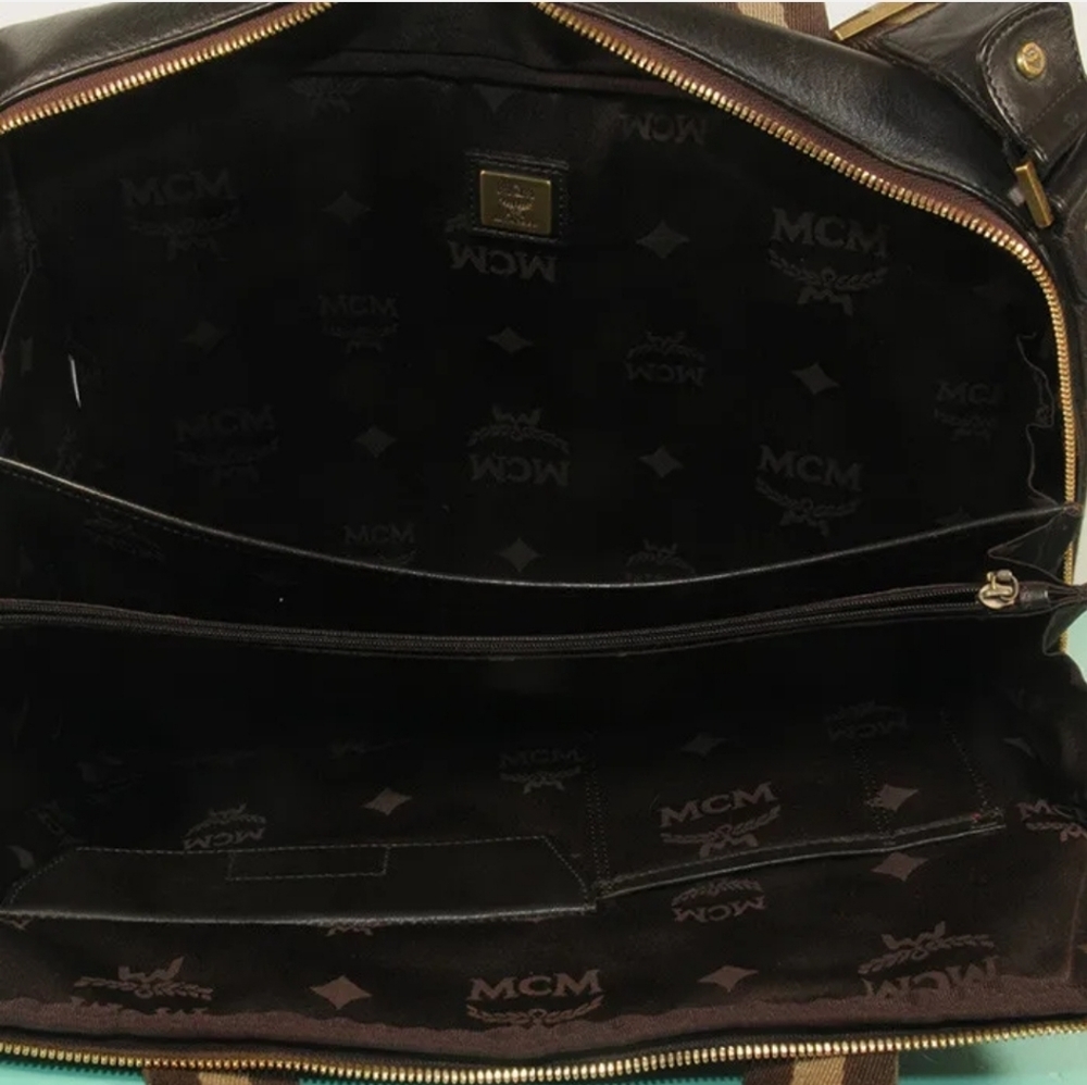 SOLD MCM 2way Leather Document Notebook Cross Shoulder Bag + Dust Bag. - Picture 10 of 10